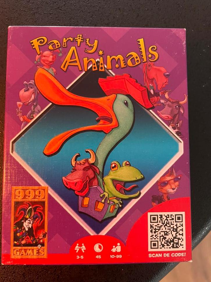 Party animals, Hobby en Vrije tijd, Gezelschapsspellen | Kaartspellen, Zo goed als nieuw, Ophalen of Verzenden