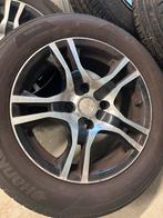 4 Lichtmetalen Velgen Peugeot 208 met zomer banden, Ophalen, Gebruikt