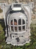 Schitterende antieke emaille Art-deco houtkachel, Huis en Inrichting, Kachels, Ophalen, Houtkachel, Zo goed als nieuw, Vrijstaand