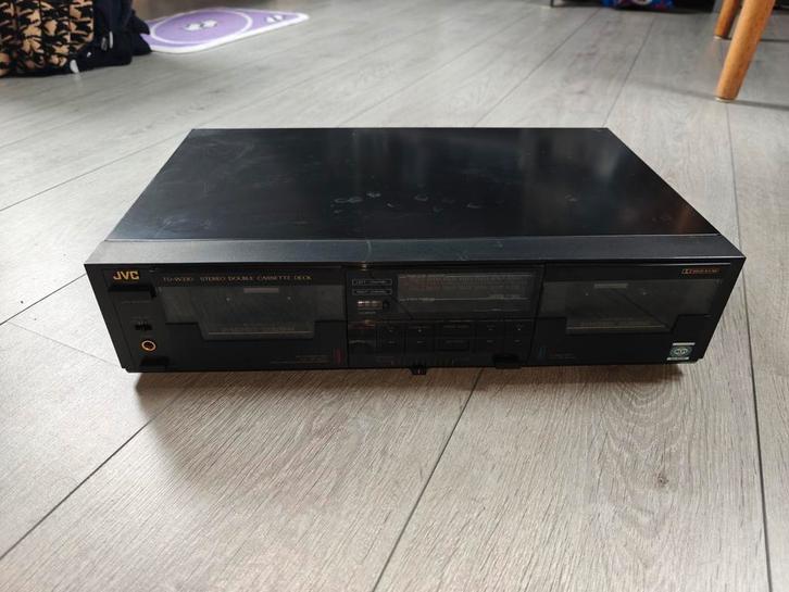 JVC TD-W330 Cassettedeck, Audio, Tv en Foto, Cassettedecks, Dubbel, JVC, High speed dubbing, Tape counter, Ophalen of Verzenden