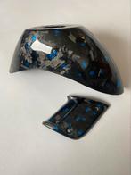 Zip sp spatbord forged carbon met blauwe flakes, Motoren, Ophalen of Verzenden