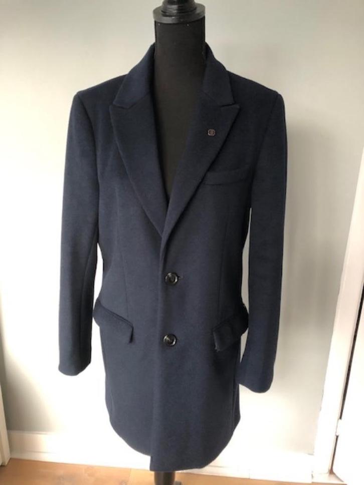 z.g.a.n blauwe Scotch & Soda jasl Classic Wool-Blend maat S., Kleding | Heren, Jassen | Winter, Zo goed als nieuw, Maat 46 (S) of kleiner