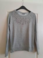Leuke grijze dames sweater met zilveren studs maat 36 / S, Ophalen of Verzenden, Zo goed als nieuw, Maat 36 (S), Grijs