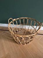 Rotan mand, groot, Huis en Inrichting, Ophalen of Verzenden, Zo goed als nieuw, Rond, Riet