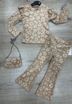 Meisjes Pak Stitch Fuele - Beige & Paars, Ophalen of Verzenden, Nieuw, Maat 98
