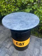 Stoere biertafel van olievat, Gebruikt, 50 tot 100 cm, Rond, Ophalen of Verzenden