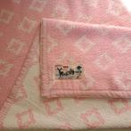 AaBe Dralon deken baby peuter kind roze/wit, Zo goed als nieuw, Verzenden