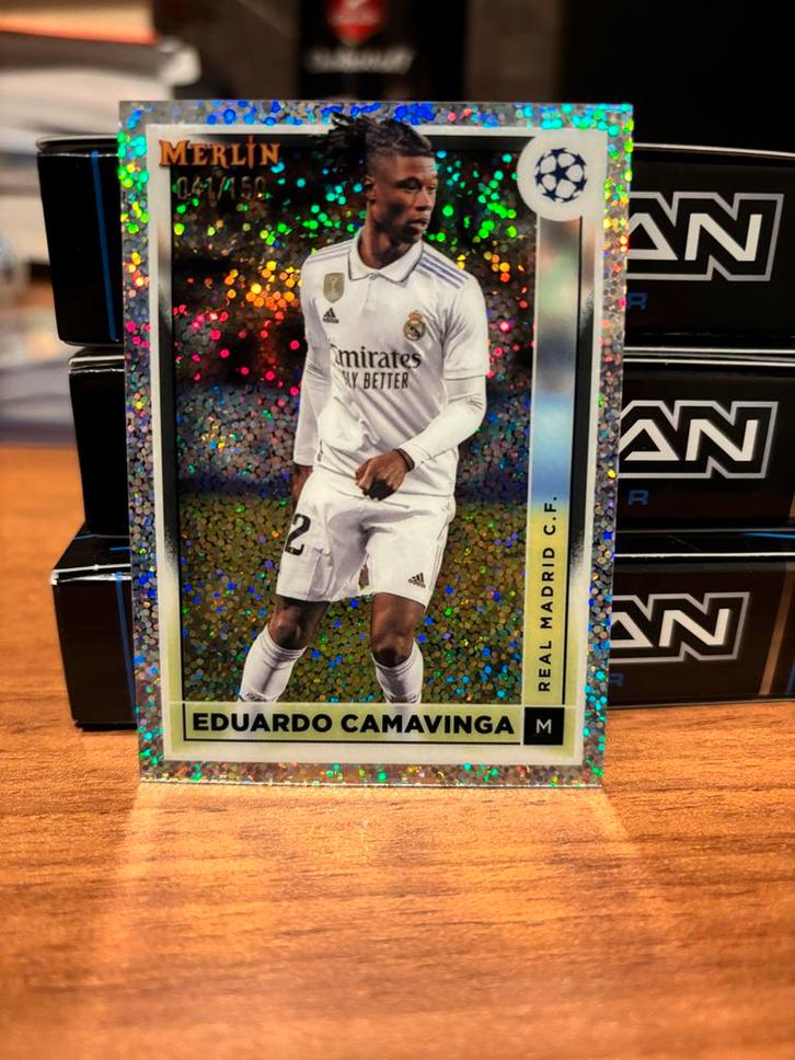 Eduardo Camavinga Topps Merlin  /150, Verzamelen, Overige Verzamelen, Zo goed als nieuw, Ophalen of Verzenden