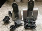 Telefoon Philips Dect 211 is zilverkleurig 2 handsets, Ophalen of Verzenden, Zo goed als nieuw, 2 handsets