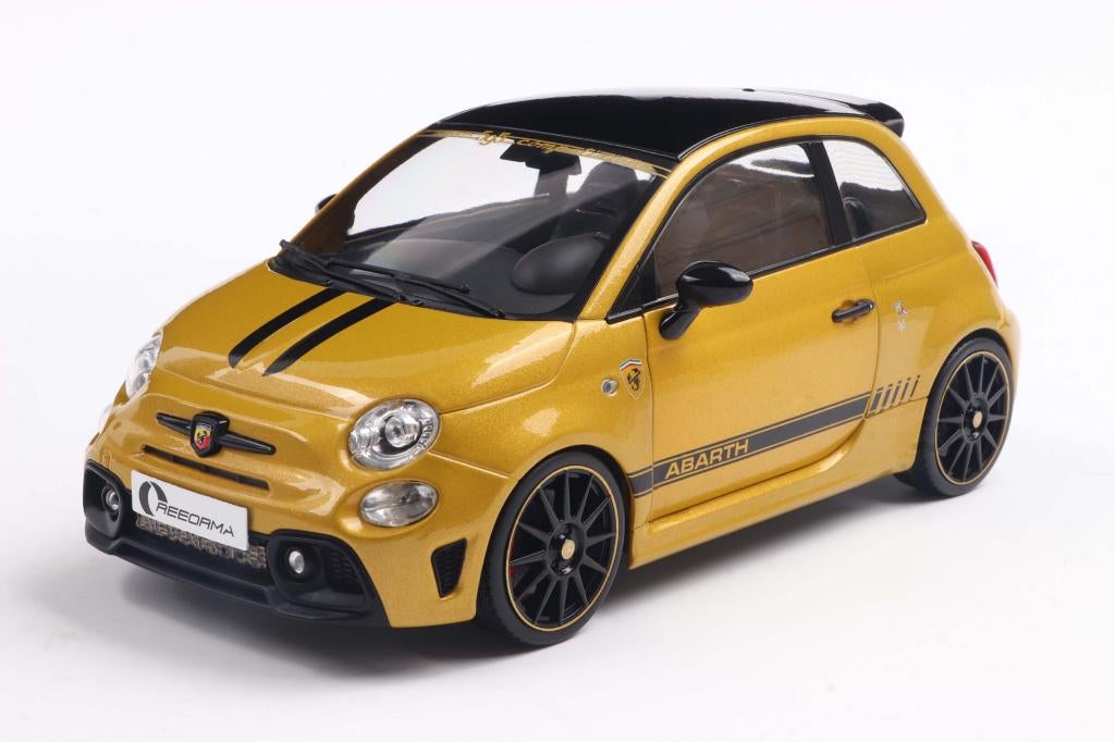 1:18 Fiat 500 - Edition F595 Abarth - 2022 - Geel Metallic, Auto, Nieuw, Ophalen of Verzenden, .