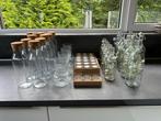 Bruiloft Decoratie Set - Karaffen, Vaasjes, Kaarsenhouders, Ophalen, Overige materialen, Wit, Zo goed als nieuw