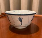 Vintage chinese kom porselein wit blauw, Ophalen