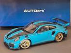 Porsche 991.2 GT2 RS Weissach Package Miami Blue Autoart, Ophalen of Verzenden, Zo goed als nieuw