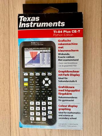 Texas Instruments TI-84 Plus CE-T GOEDGEKEURDE calculator  beschikbaar voor biedingen