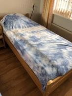 Prima bed met verstelbaar auping spiraal, Ophalen, 90 cm, Eenpersoons, Hout
