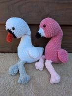 Gehaakte zwaan en flamingo knuffel, Kinderen en Baby's, Speelgoed | Knuffels en Pluche, Ophalen of Verzenden, Nieuw, Overige typen