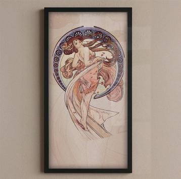 Alphonse Mucha the Dance Art Nouveau Verticale Poster beschikbaar voor biedingen