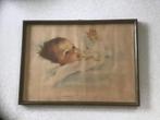 Vintage prent baby, Antiek en Kunst, Ophalen of Verzenden