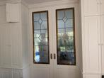 Ensuite deuren - schuifdeuren glas in lood, Doe-het-zelf en Verbouw, Deuren en Horren, Ophalen, 80 tot 100 cm, 215 cm of meer