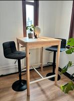 Ikea bartafel en twee bakkrukken, Huis en Inrichting, Tafels | Statafels, Ophalen of Verzenden, Zo goed als nieuw