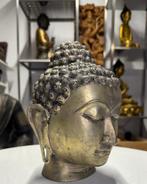 Bronzen Boeddha Hoofd Fragment – Laos, Ophalen of Verzenden, Gebruikt