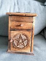 Houten Pentagram Doosje met Lade en Deksel, Ophalen of Verzenden