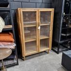 Opbergkast Mocu 140 x 95cm, kleur Bruin van Light & Living, Ophalen, Nieuw, 50 tot 100 cm, Glas