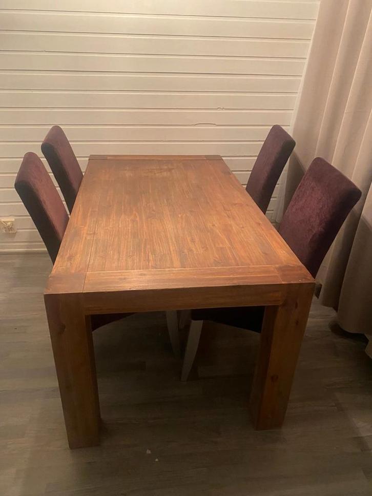 Mooie 4-persoons eettafel, Huis en Inrichting, Tafels | Eettafels, Gebruikt, 50 tot 100 cm, 150 tot 200 cm, Rechthoekig, Ophalen of Verzenden