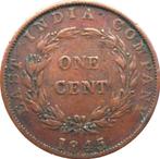 East India Company 1 cent 1845 (schaars), Ophalen of Verzenden, Zuid-Azië, Losse munt