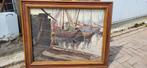 Spakenburg haven schilder Steenderen de Kok 74/60 cm, Ophalen of Verzenden