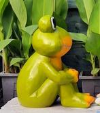 Mooie Grappige XXL zittende Grote Kikker 50cm,,,,,,,,,,,, Tuin en Terras, Tuinbeelden, Ophalen of Verzenden, Nieuw, Kunststof