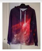 Hoodie Rode Galaxy Sweatshirt, Ophalen of Verzenden, Zo goed als nieuw, Maat 52/54 (L), Rood