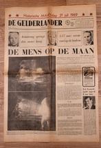 Gelderlander editie eerste mens op de maan Armstrong 1969, Ophalen of Verzenden, 1960 tot 1980, Tijdschrift
