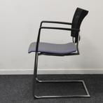 Casala, Fenix, Vergaderstoel, Grijs, Zwart, Kantinestoel, Huis en Inrichting, Stoelen, Gebruikt, Stof, Ophalen of Verzenden, Grijs