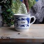 Beker - mok - opa - zwiebelmuster porselein - porzellan - ma, Gebruikt, Ophalen of Verzenden, Overige stijlen, Kop(pen) en/of Schotel(s)