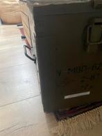 Oude Munitiekist - Opbergkist Kindkamer, Huis en Inrichting, Ophalen, Gebruikt, 50 tot 100 cm, Metaal