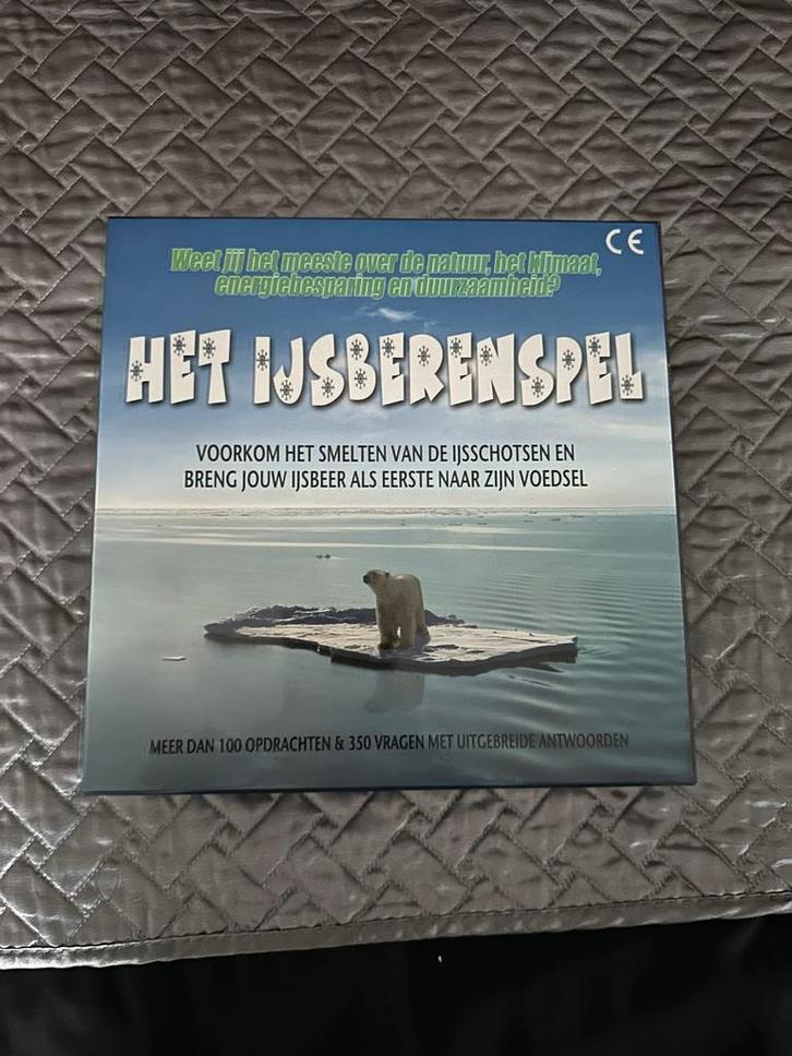 Het IJsberenspel - Leerzaam en leuk!, Hobby en Vrije tijd, Gezelschapsspellen | Bordspellen, Zo goed als nieuw, Een of twee spelers