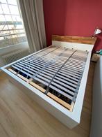 Malm bed 140x200 inclusief 4 lades, Huis en Inrichting, Ophalen, Gebruikt, Wit, Tweepersoons