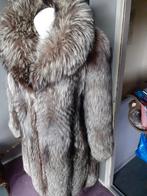 Geweldige 100 cm echte zilvervos bontjas bont jas maat L, Ophalen of Verzenden, Zo goed als nieuw, Maat 38/40 (M)