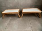 2 bedtafel dienblad berstelbaar zgan, Zo goed als nieuw, Minder dan 50 cm, Rechthoekig, 50 tot 100 cm