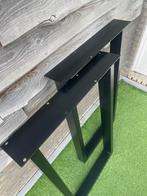 Stalen bartafel poten - 107x58 cm, Huis en Inrichting, Ophalen, Tafelpoot, Gebruikt, 100 tot 150 cm