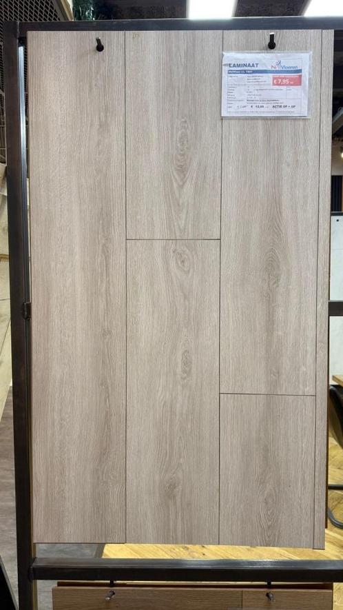 LENTE-ACTIE Deal laminaat 8 mm voor maar €7,95, Huis en Inrichting, Stoffering | Vloerbedekking, Nieuw, Laminaat, Wit, Crème, Beige