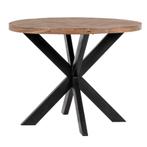 Eettafel Max Rond Visgraat 100cm - Giga Meubel, Huis en Inrichting, Tafels | Eettafels, 50 tot 100 cm, Rond, Metaal, Modern / visgraat