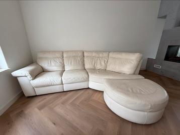 Natuzzi editions lederen hoekbank beschikbaar voor biedingen