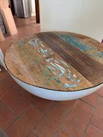 Salontafel bowl scrapwood/sloophout rond, Ophalen