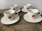 Douwe Egberts kop en schotel 4 stuks, Huis en Inrichting, Ophalen of Verzenden, Zo goed als nieuw, Overige stijlen, Kop(pen) en/of Schotel(s)