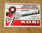 Sticker KONI Service Center, Gommans en De Wit, Ysselsteyn, Verzamelen, Ophalen of Verzenden, Nieuw, Overige typen