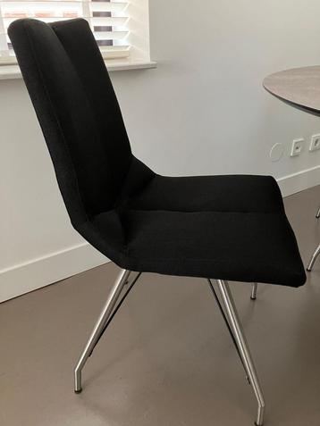 Moderne zwarte eetkamerstoelen – set van 4 + 2 bruin/grijze