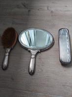 Verzilverd Kapsetje - Spiegel, Borstel & Kledingborstel, Antiek en Kunst, Ophalen, Zilver