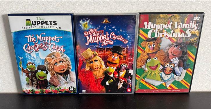 3x Muppets Kerst DVD Boxset oa. The Muppet Christmas Carol, Cd's en Dvd's, Dvd's | Tv en Series, Zo goed als nieuw, Komedie, Boxset